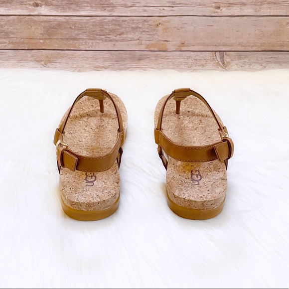 UGG Aleigh Leather Thong Strap Sandals - Picture 5 of 6